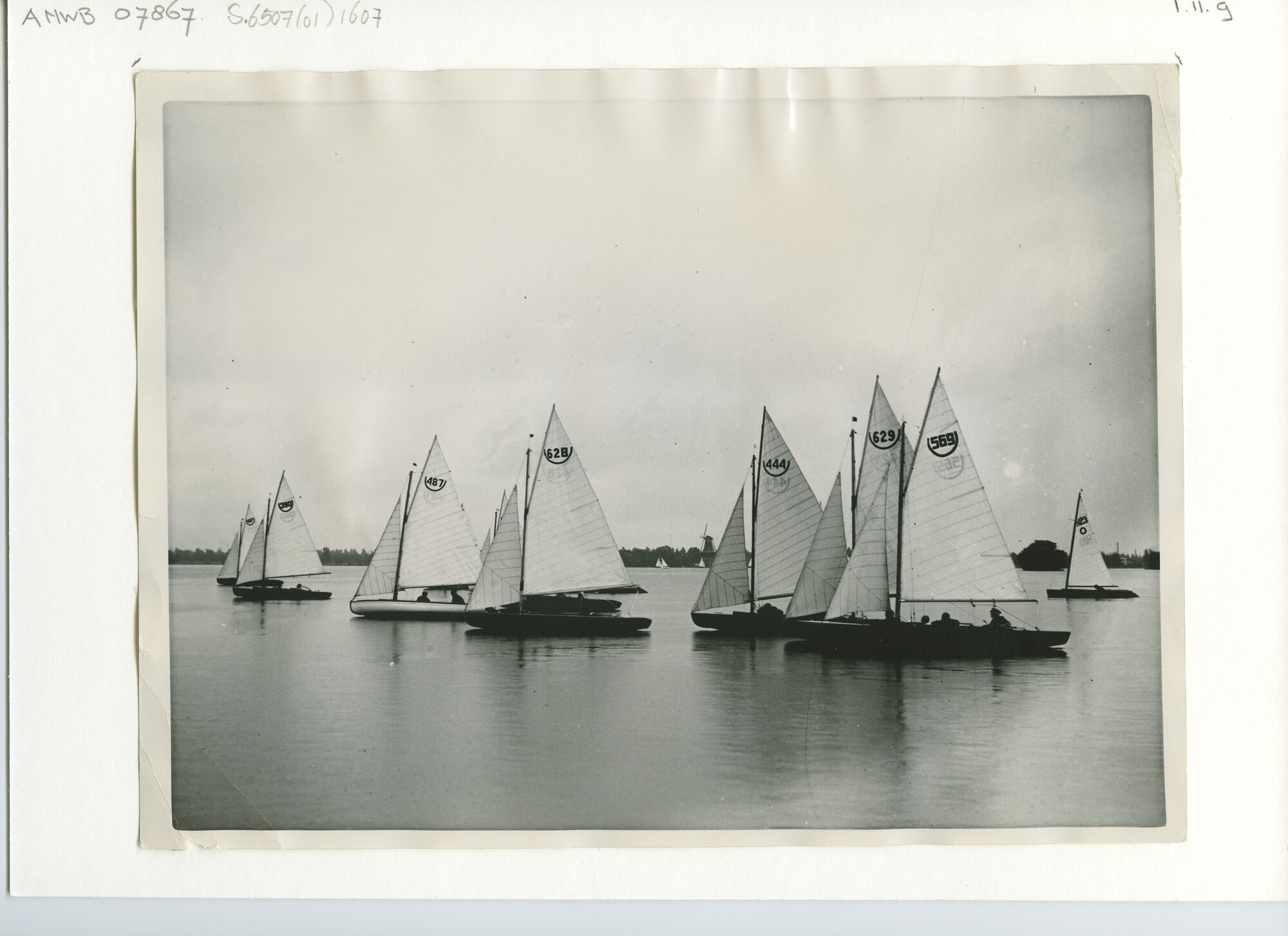 S.6507(01)1607; Foto van de Kralingse zeilweek 1939; foto