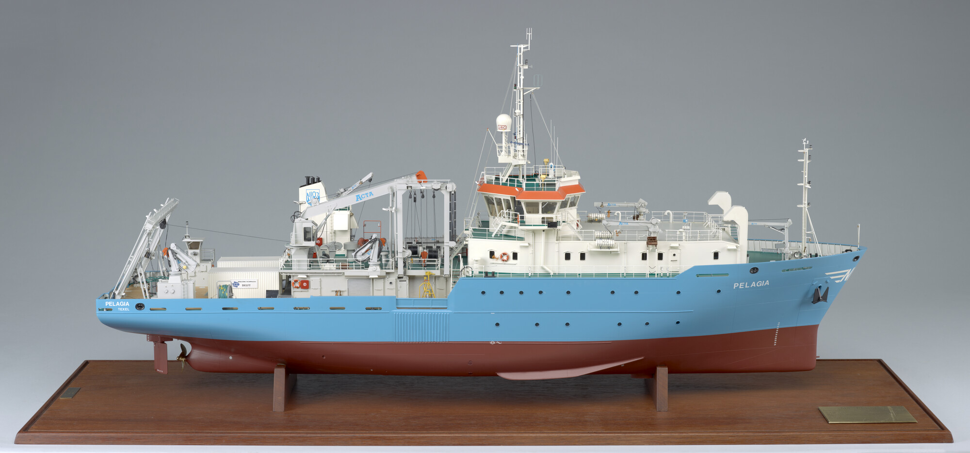 1998.2007; Model van het onderzoeksvaartuig ms. Pelagia; scheepsmodel