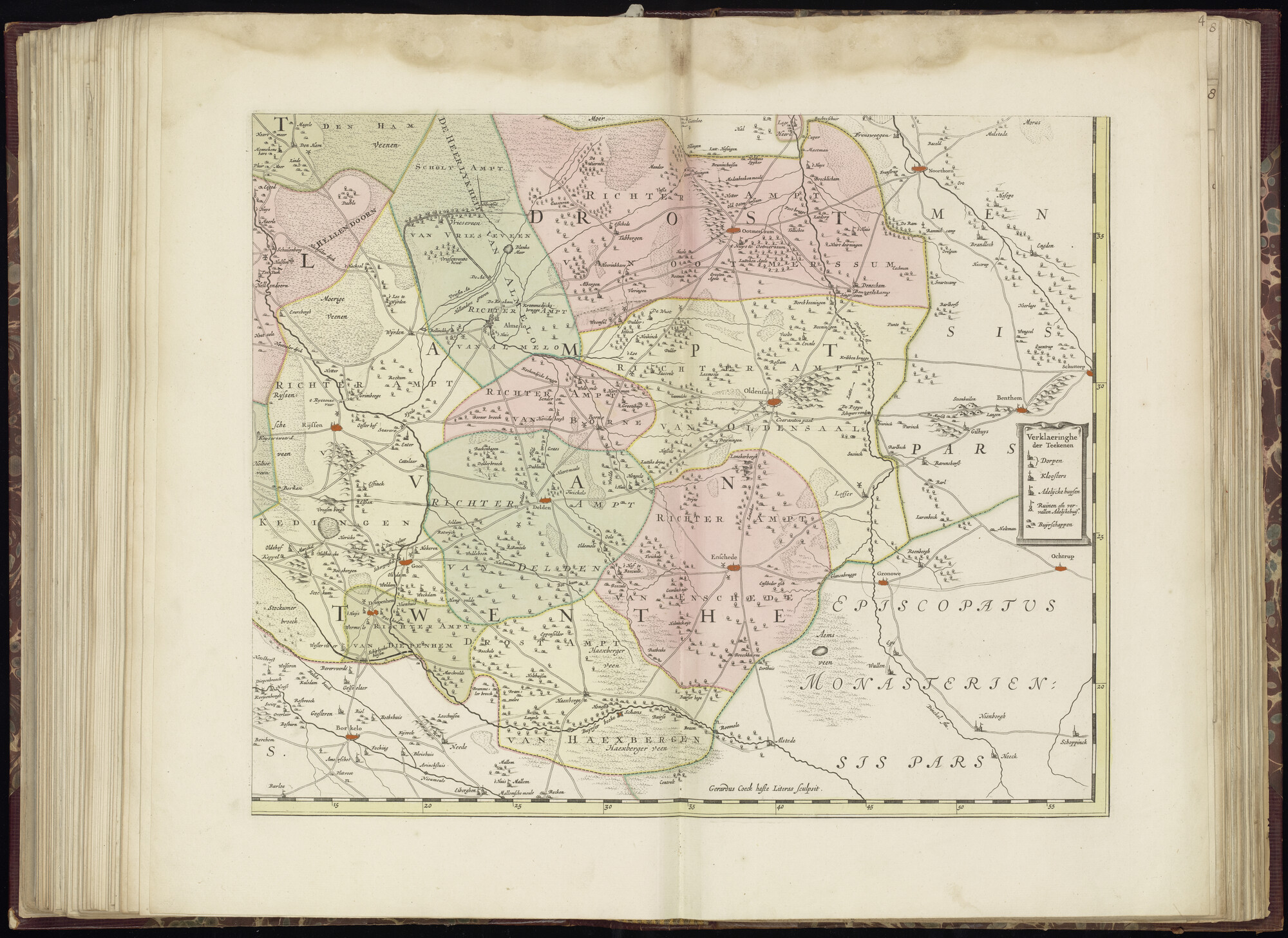 B.0032(033) [kaart 050]; Kaart van Oost-Nederland; kaart