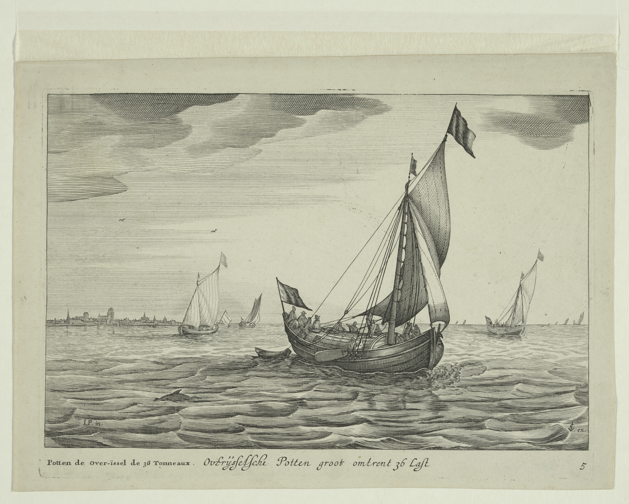 A.0149(0473); Een Overijsselse pot uit 'Icones Variarum Navium Hollandicarum'; prent