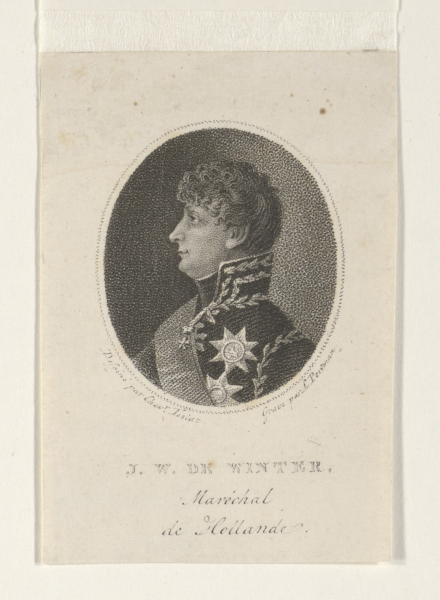 A.0145(179) [nr 0061]; Portret van J.W. de Winter als Maarschalk van Holland; prent