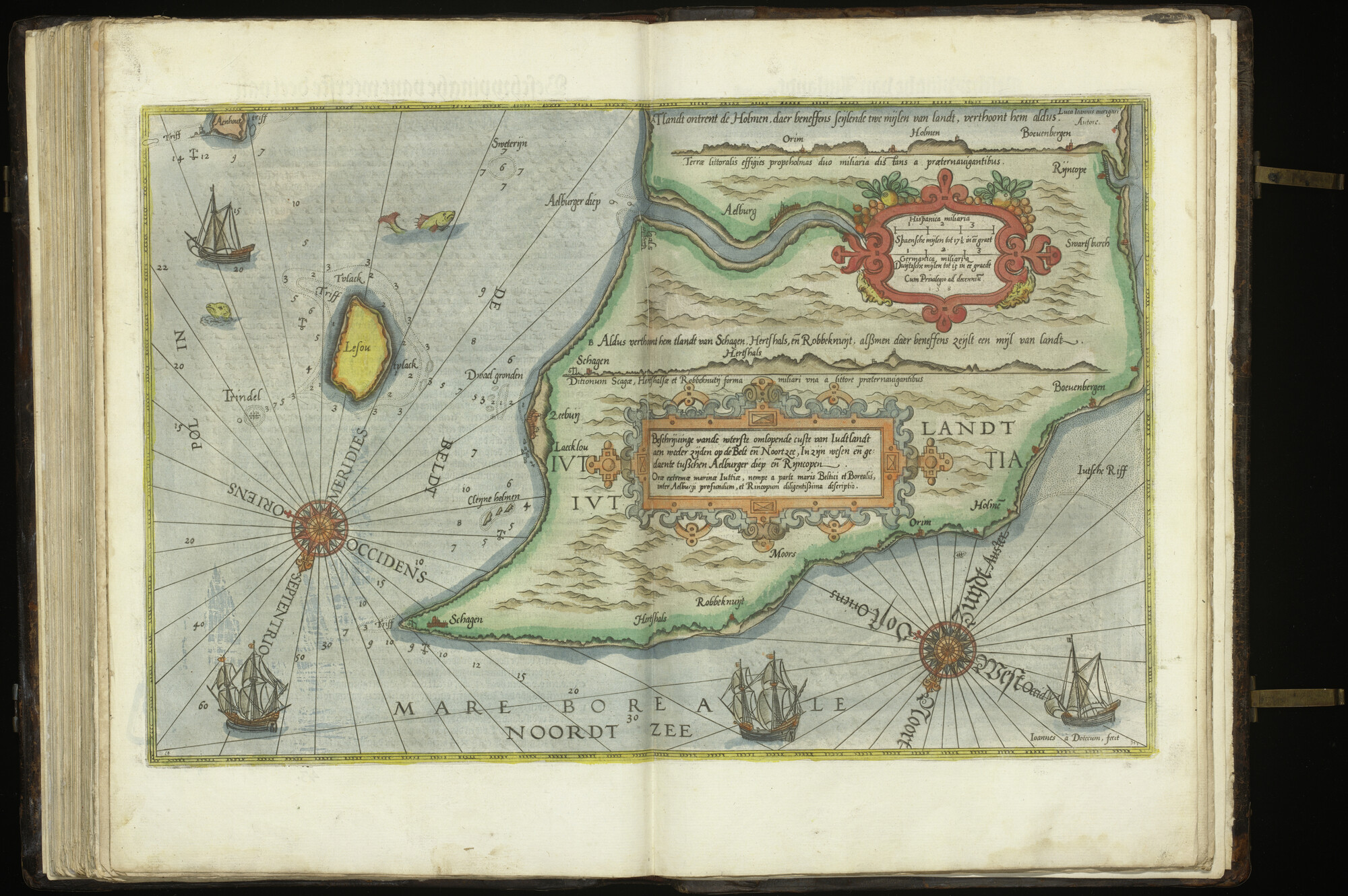 A.3327 [kaart 059]; Kaart van Noord-Denemarken van Aalborg tot Skagen; kaart