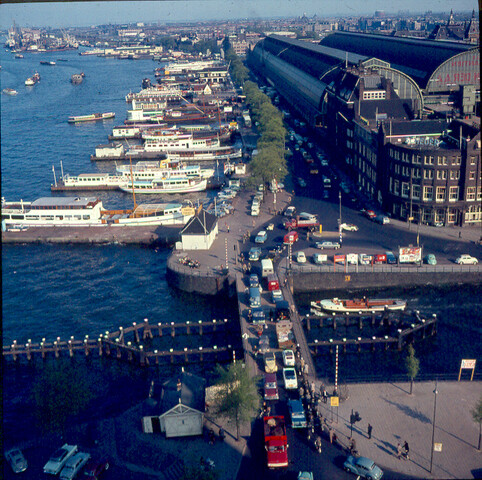 S.9100(0720); Brug over de 'Westen toegang' te Amsterdam; diapositief