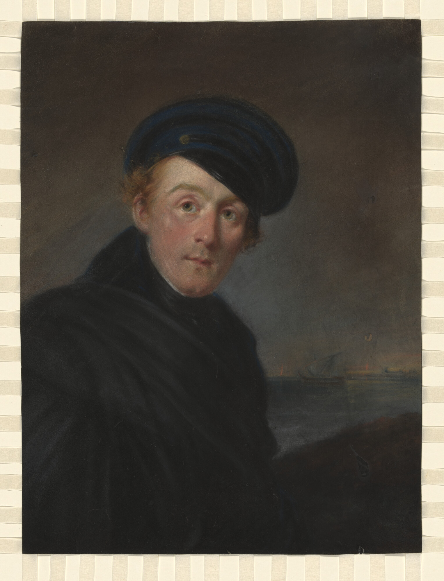 S.1603(72); Portret van de zeeschilder Albertus van Beest; tekening