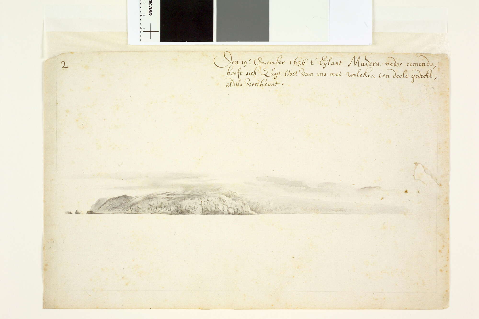 A.3457(03); Landverkenning van het eiland Madeira; tekening