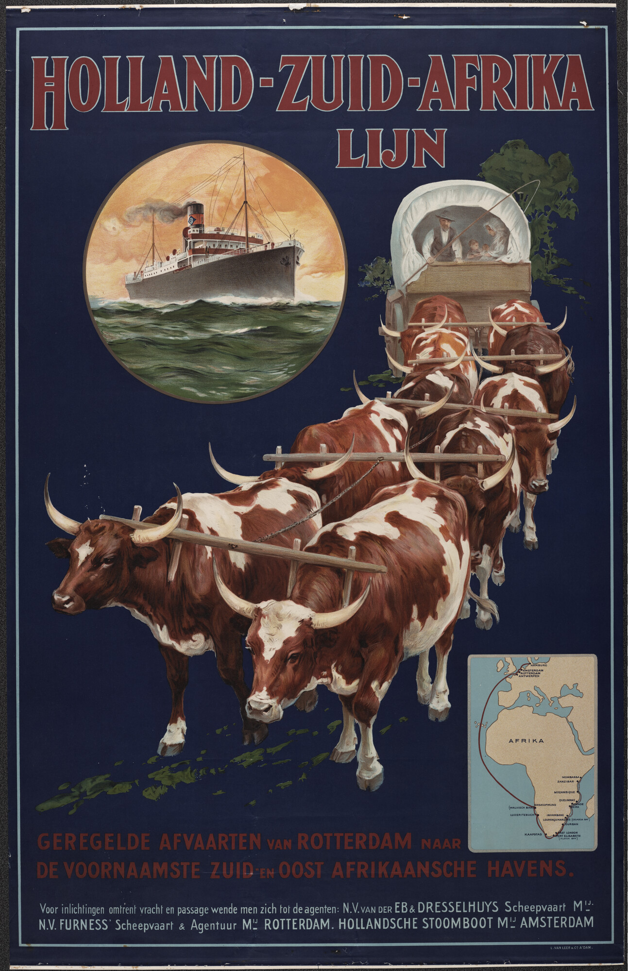 1994.5108; Holland Zuid Afrika Lijn; affiche