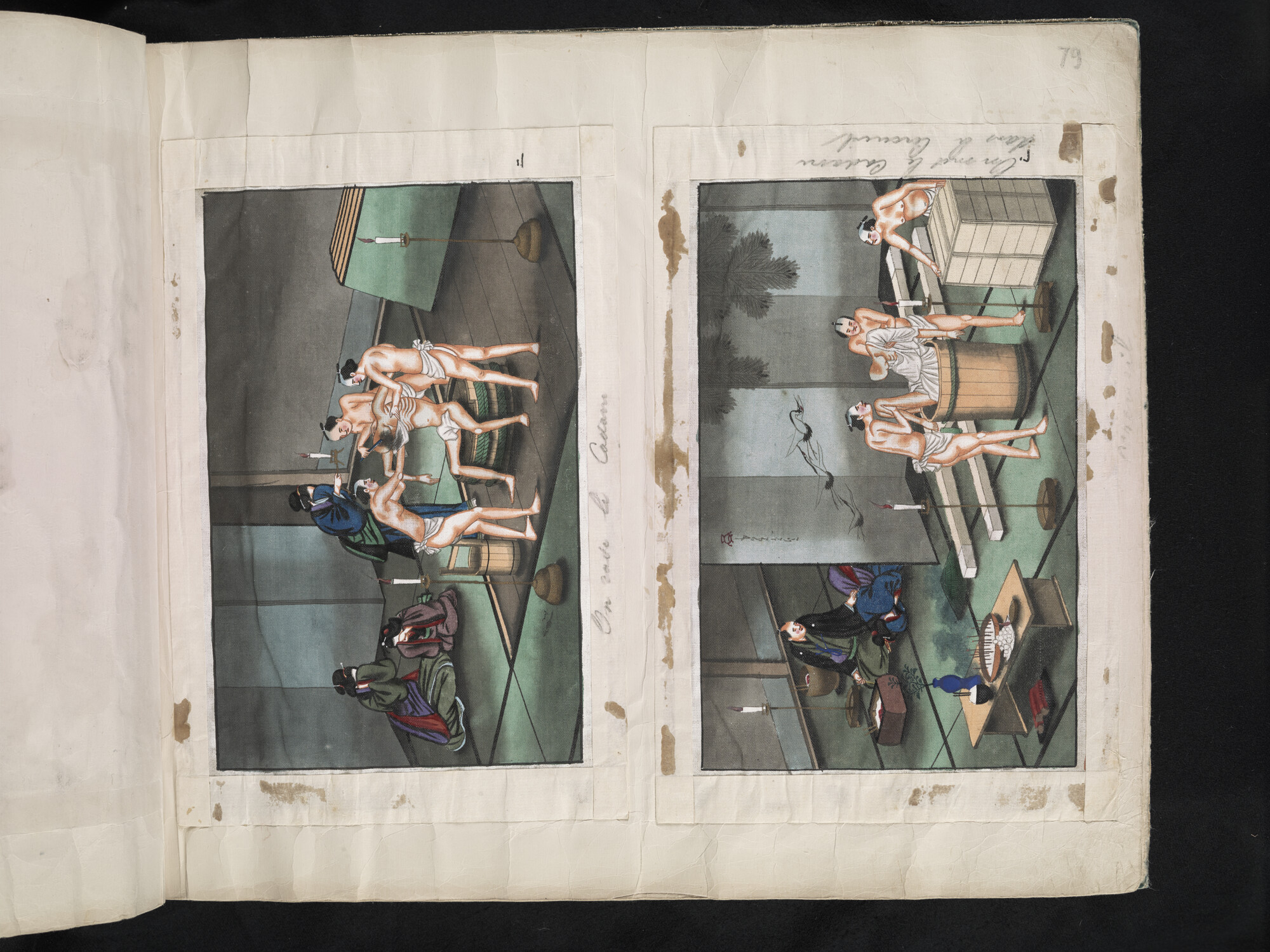 S.3628(02); Album nr. 1 uit een serie van drie van de Nederlandse consul in Japan Dirk de Graeff van Polsbroek; fotoalbum