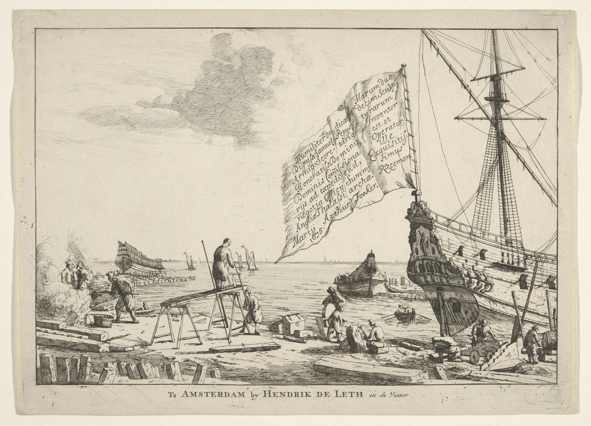 A.0149(0324); Prent/ titelblad 'Te Amsterdam'; prent