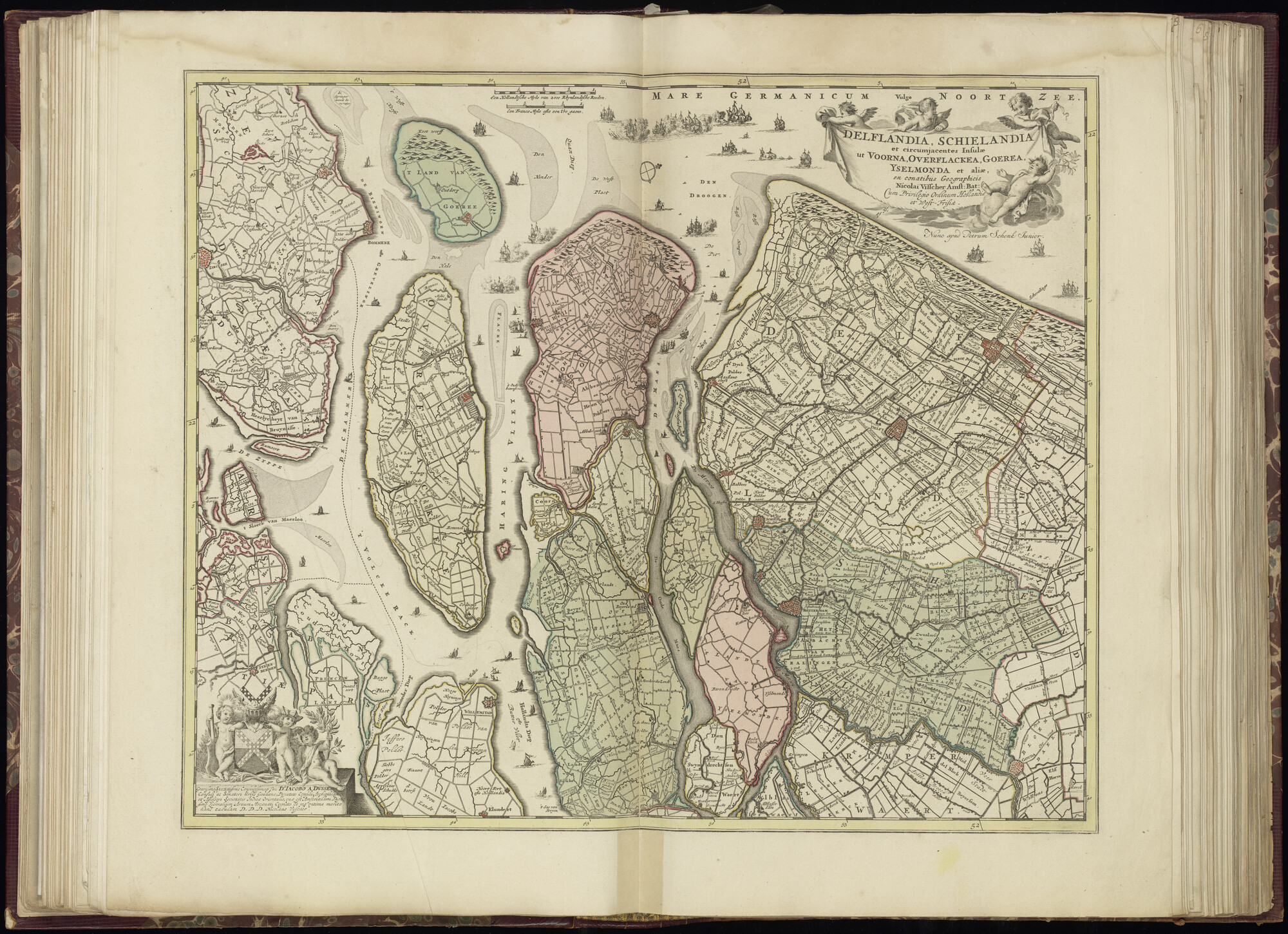 B.0032(033) [kaart 025]; Kaart van Zuid-Holland en Zeeland; kaart