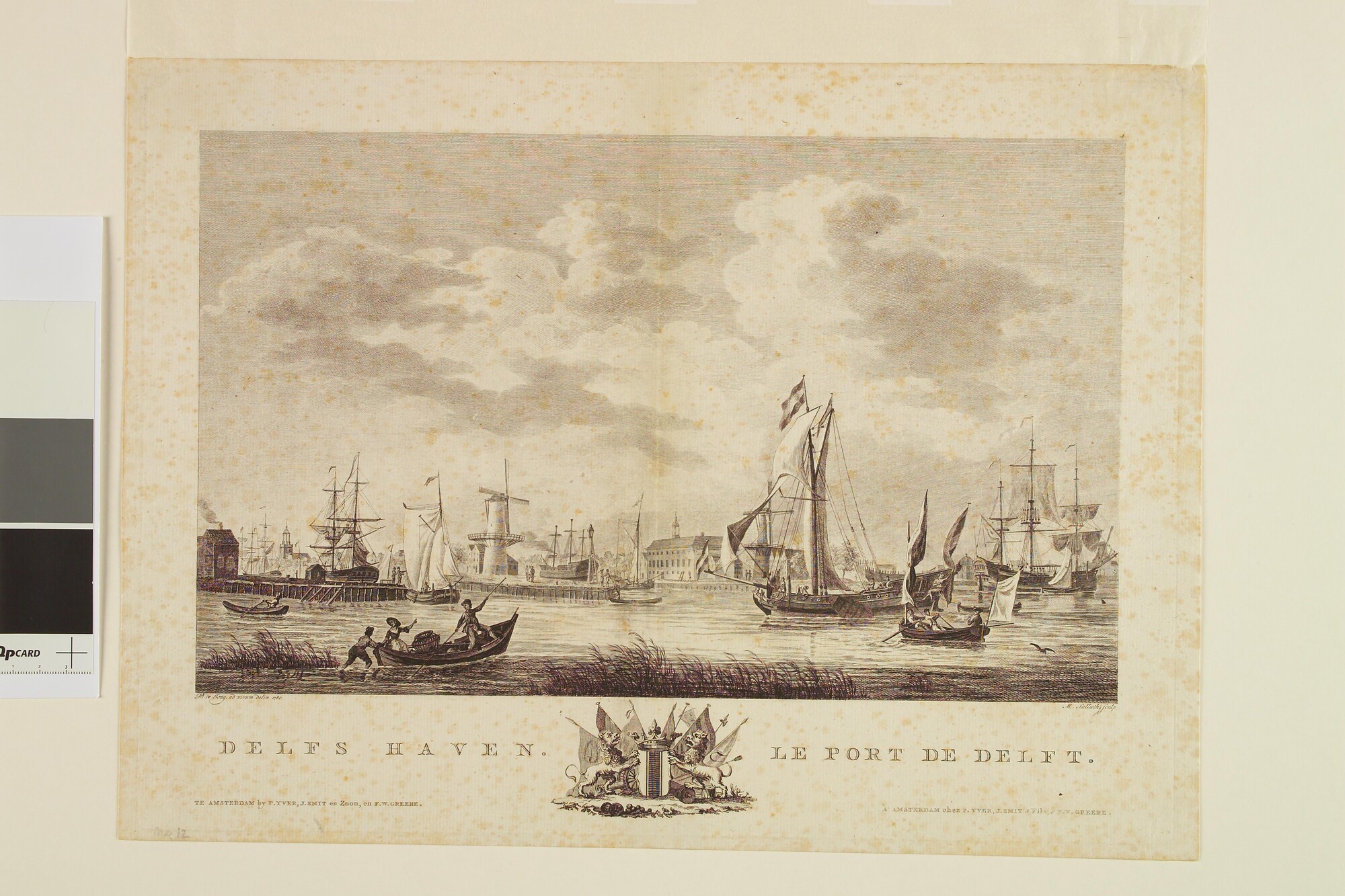 A.0149(0732); Gezicht op Delfshaven; prent
