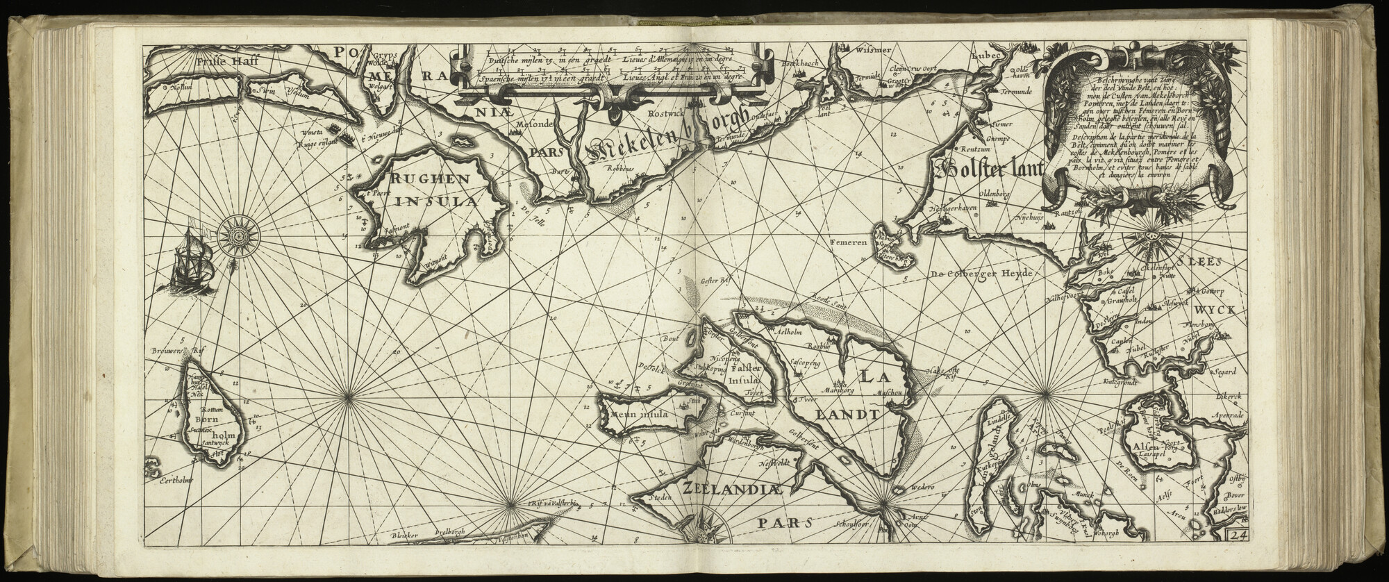S.2856 [kaart 090]; Kaart van Zuid-Denemarken en Noord-Duitsland; kaart