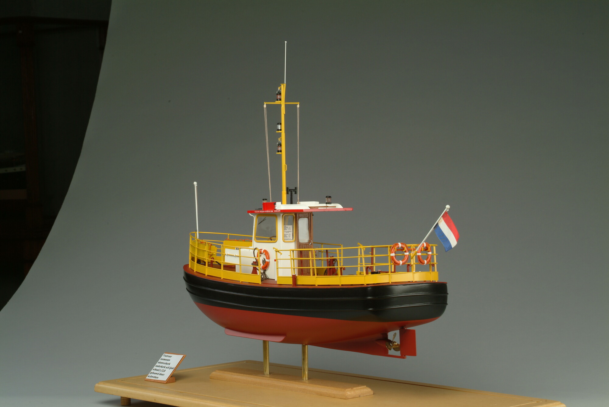 1999.1790; Model van de veerpont Ouderkerk aan de IJssel-Nieuwerkerk; scheepsmodel