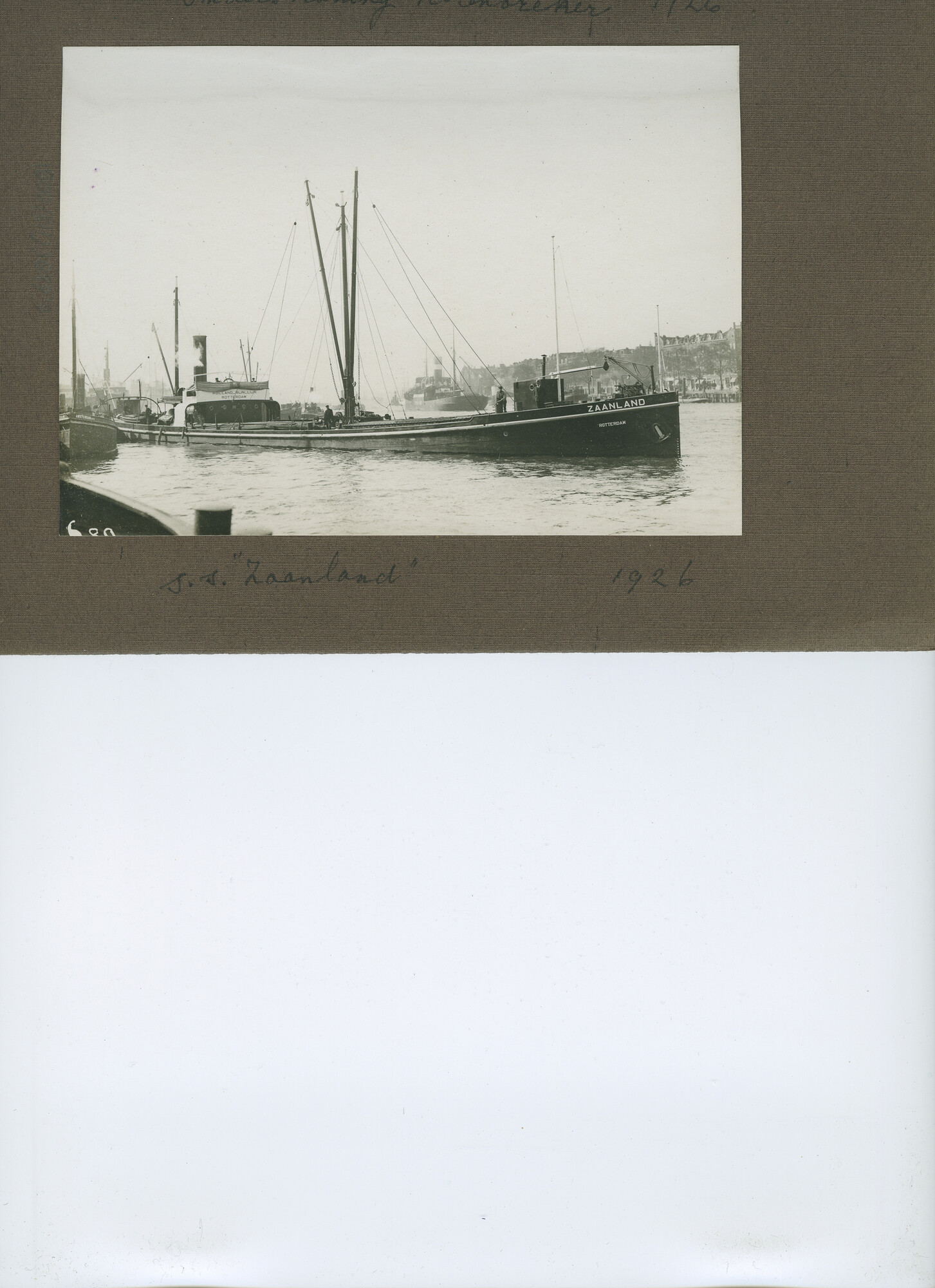 S.6386(113)0091; Foto van ss. Zaanland; foto