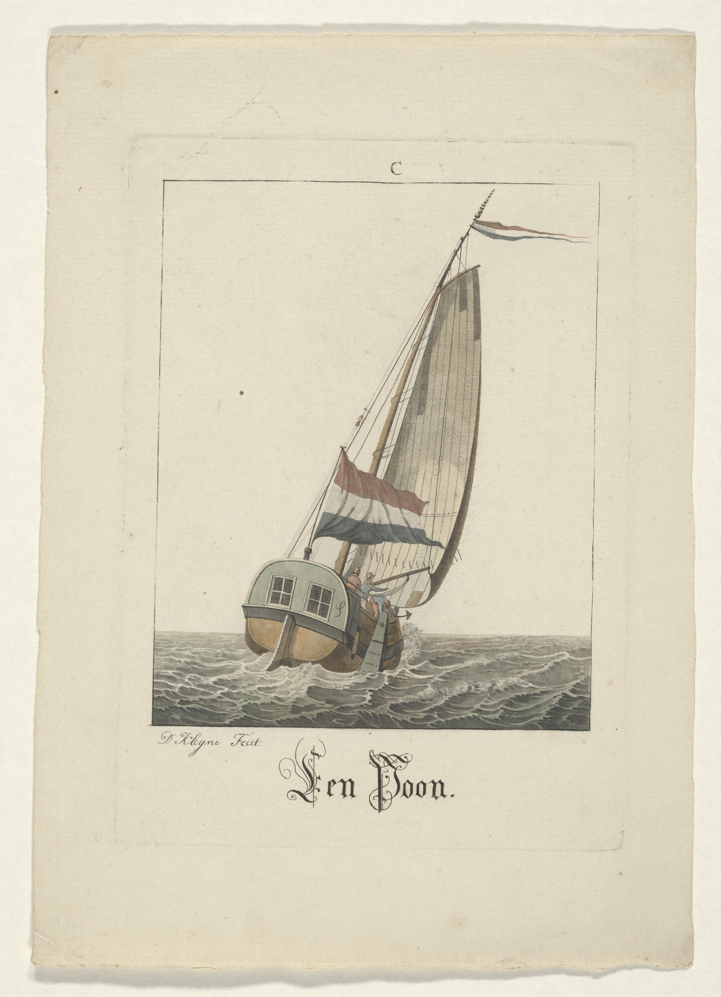 A.0149(0201); Een poon; prent