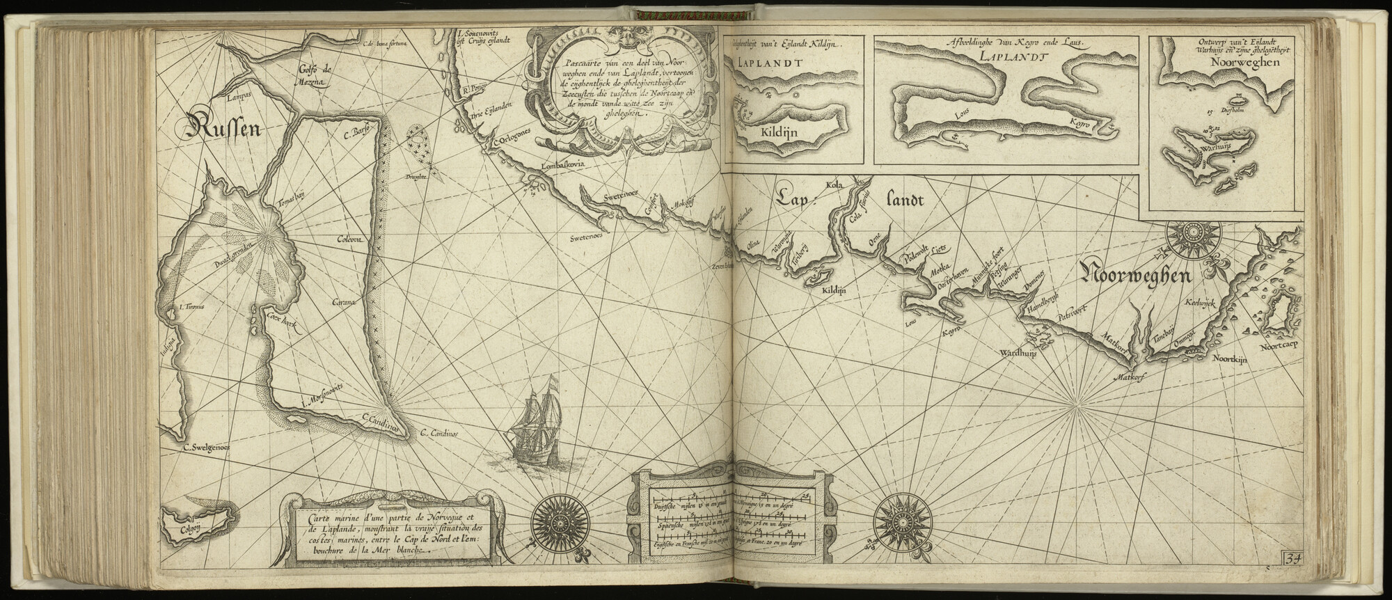 S.1496 [kaart 123]; Kaart van de kust van Noord-Noorwegen en Noord-Rusland; kaart