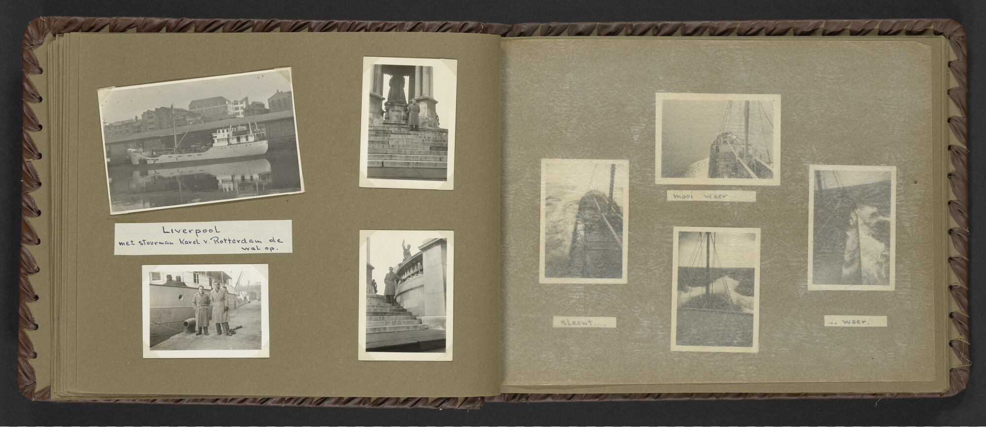 2024.0025; Fotoalbum van Hubrecht Timmerman over zijn koopvaardijtijd tussen 1950 en 1956; fotoalbum