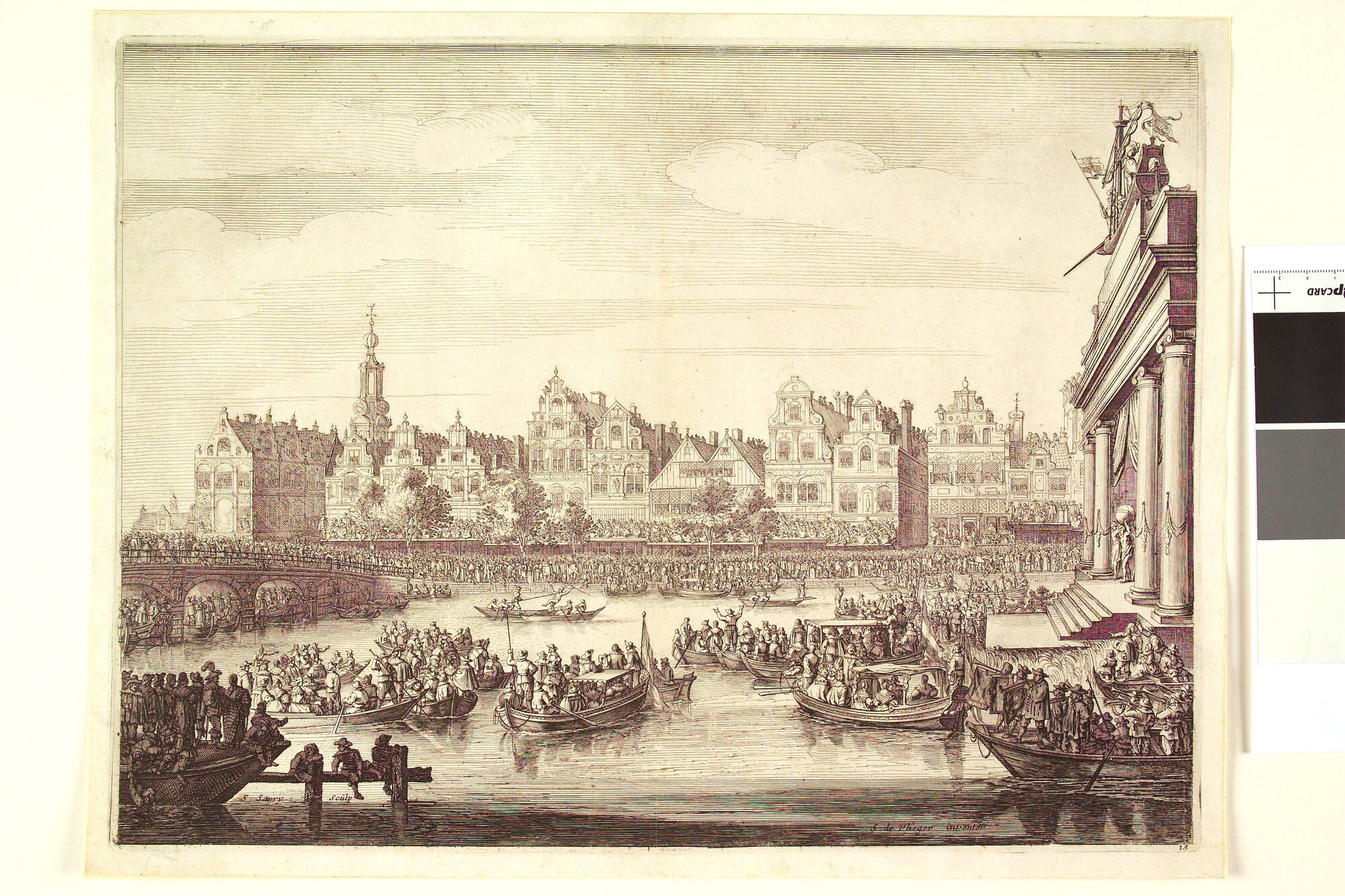 A.0149(0559); Volksvermaak op de Amstel ter gelegenheid van het bezoek van Maria de Medici aan Amsterdam in 1638; prent