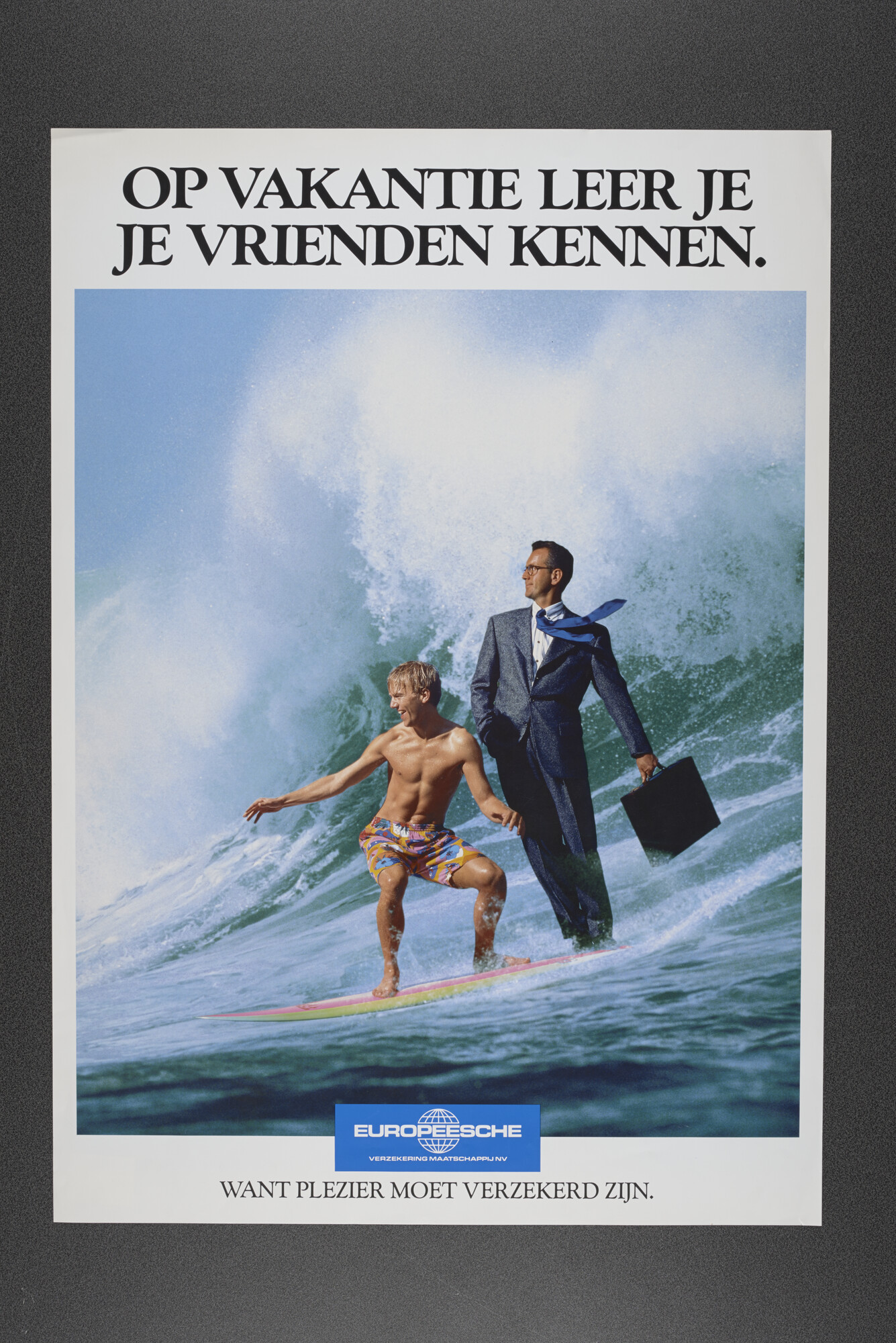 2015.4716; Reclameaffiche voor reisverzekeringen van de Europeesche Verzekering Mij; affiche