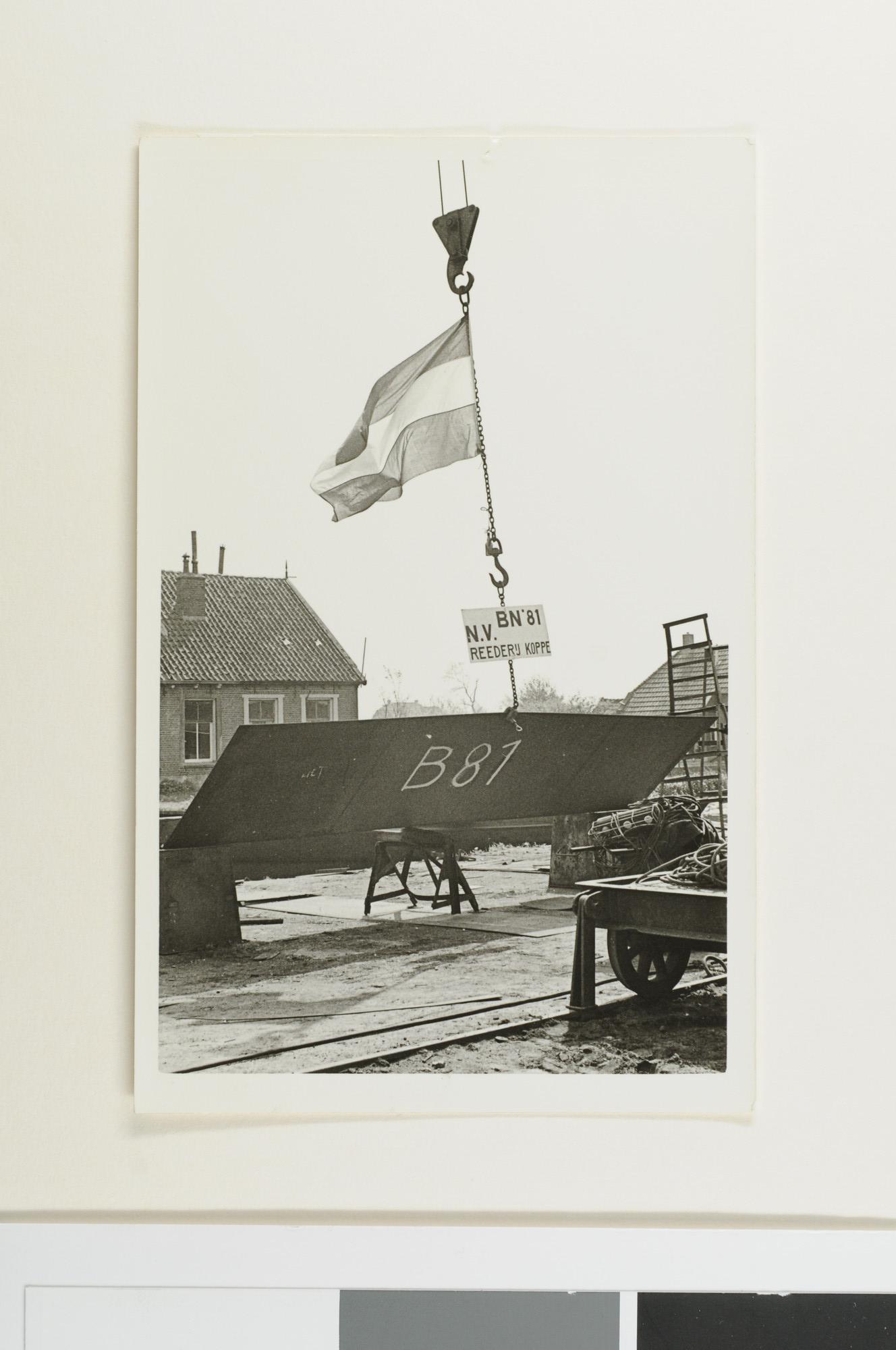 S.4360(06)10; De kiellegging van het passagiersschip ms. 'Dr.Ir. F.Q. den Hollander' voor Reederij Koppe in Amsterdam; foto