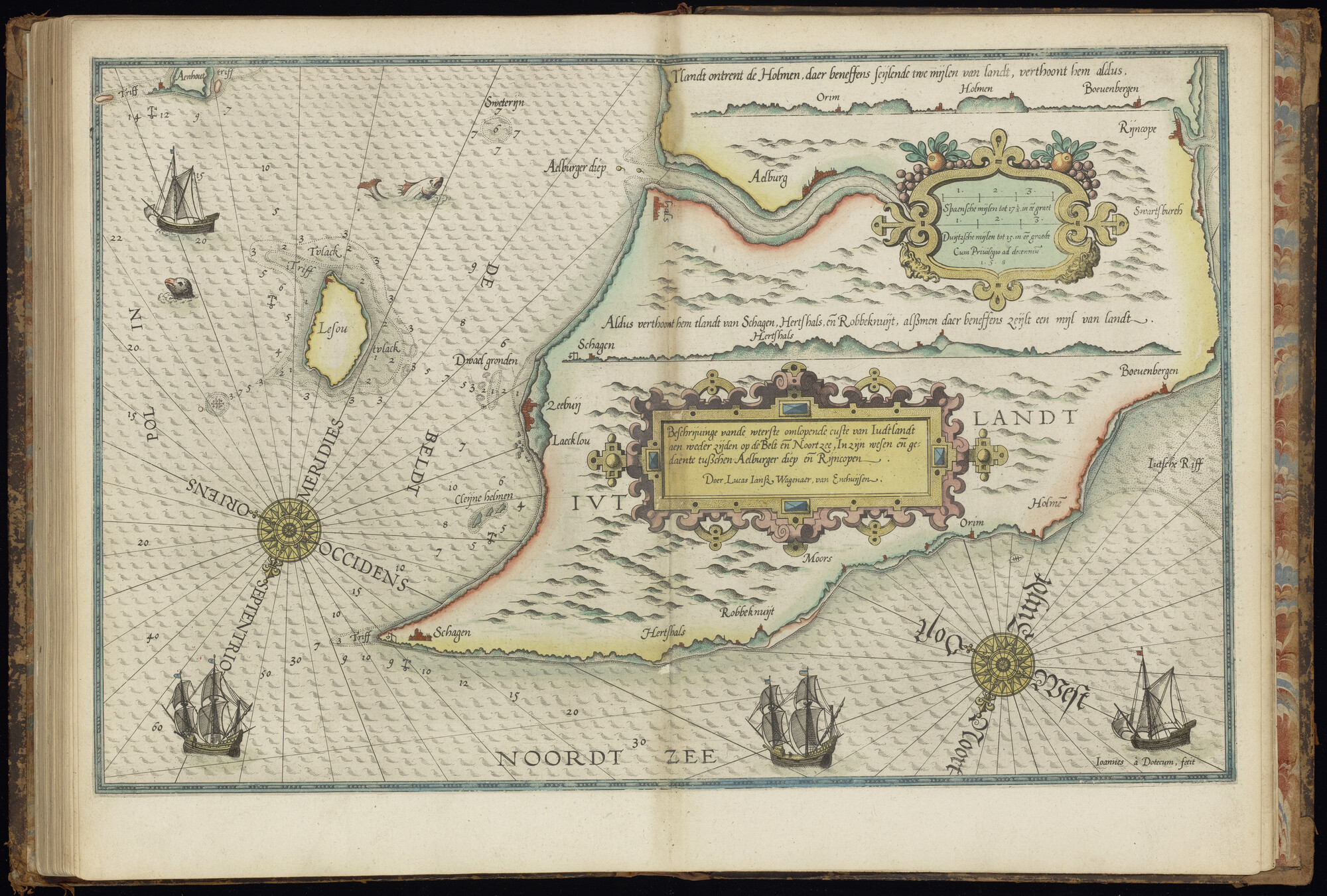 S.3034 [kaart 049]; Kaart van Noord-Denemarken van Aalborg tot Skagen; kaart