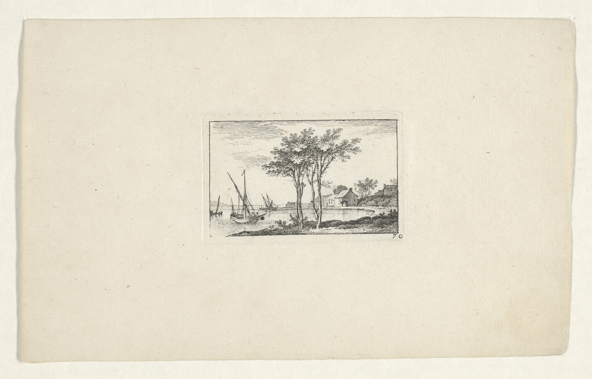 A.0132(02)12-07; Uit de serie 'Diverses manoeuvres des V.aux', Cahier VI, nummer 7; prent
