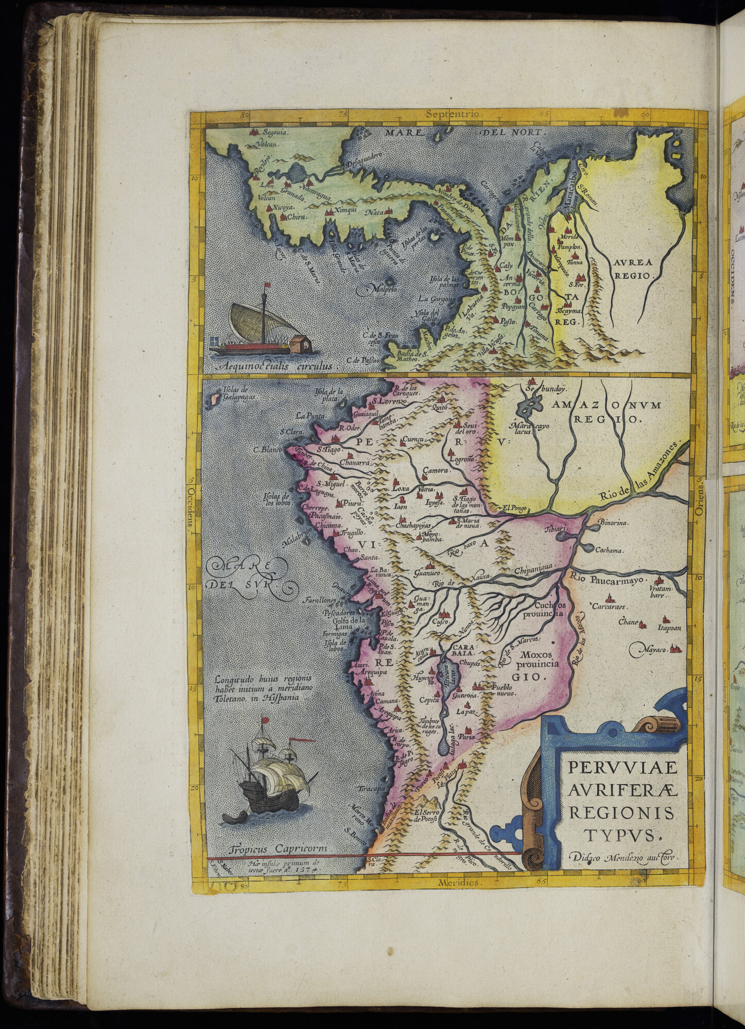 A.0145(232) [kaart 011]; Kaart van Westelijk Zuid-Amerika, kaart van Zuidoost-Amerika en kaart van Noordoost-Mexico; kaart