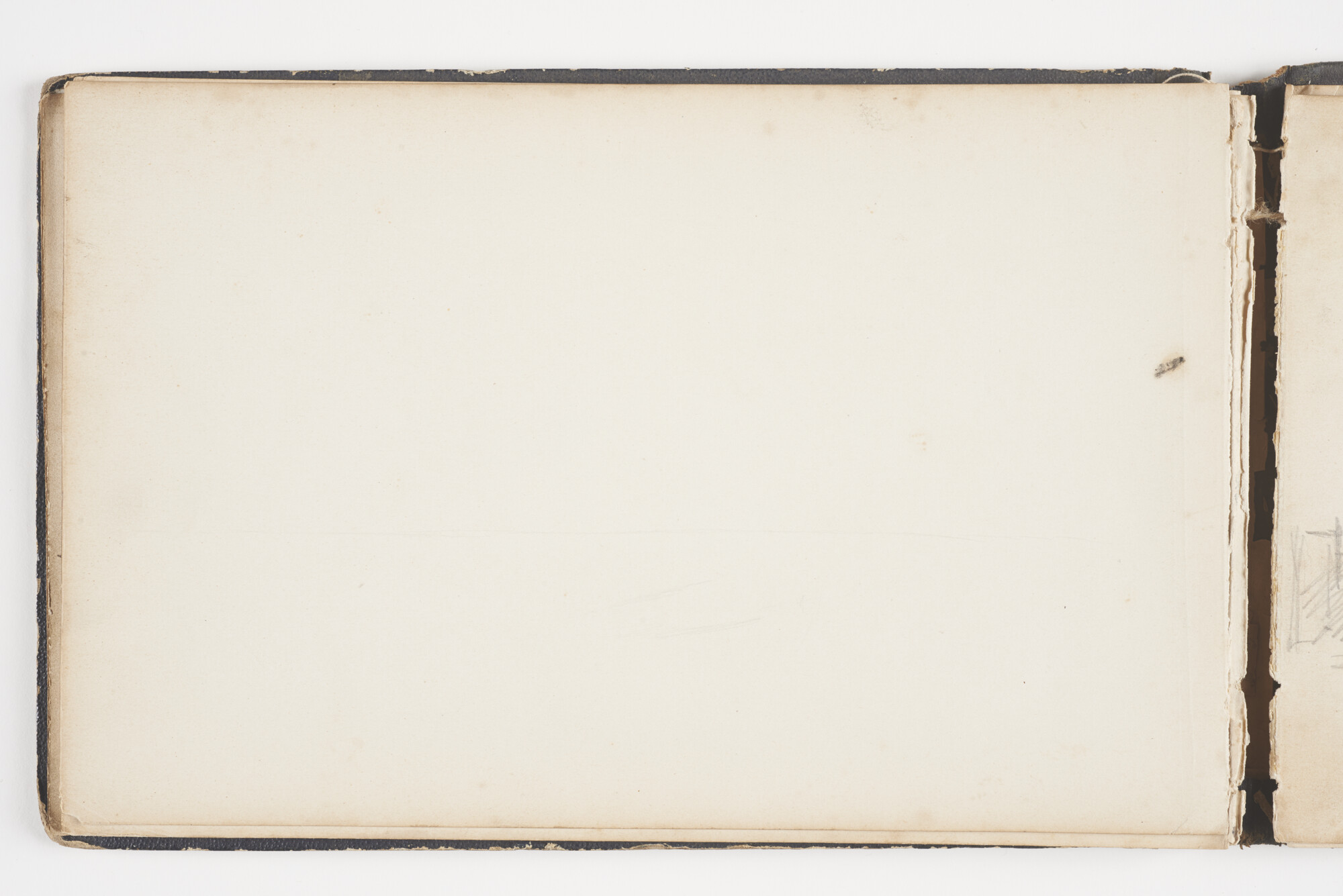 A.2019(01); Schetsboek met studies van binnenvaartschepen en zeeschepen; schetsboek