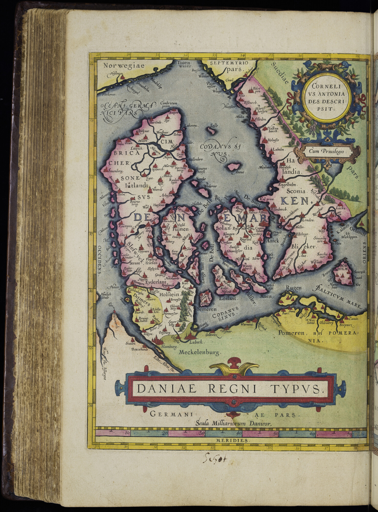 A.0145(232) [kaart 049]; Kaart van Noord-Duitsland, Denemarken en Zuidwest-Zweden; kaart