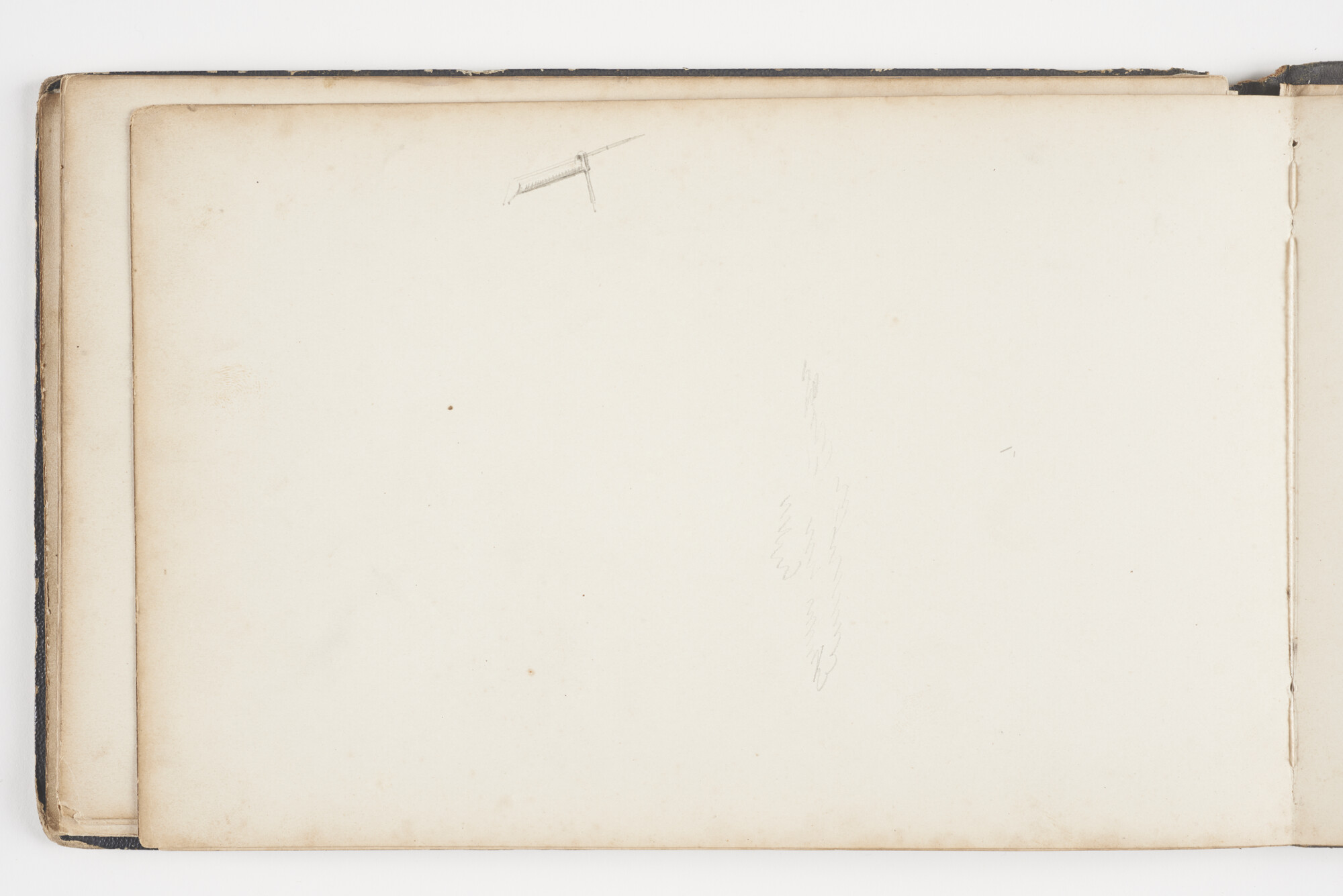 A.2019(01); Schetsboek met studies van binnenvaartschepen en zeeschepen; schetsboek