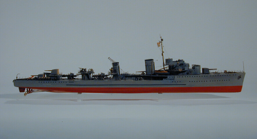 B.0203(01); Model van de torpedobootjager Hr.Ms. Isaac Sweers; scheepsmodel