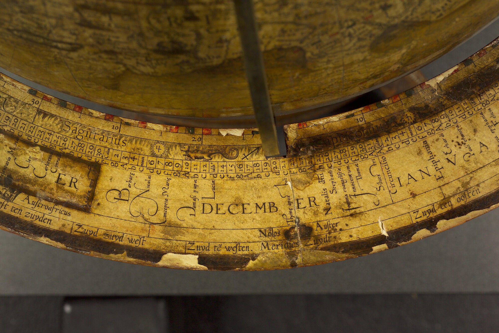 A.1140; Aardglobe van 52,5 cm doorsnede door Jacob Floris van Langren, 1589; globe