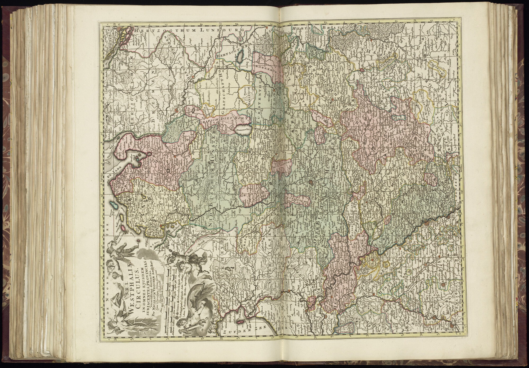 B.0032(028) [kaart 102]; Kaart van Oost-Nederland en West-Duitsland; kaart