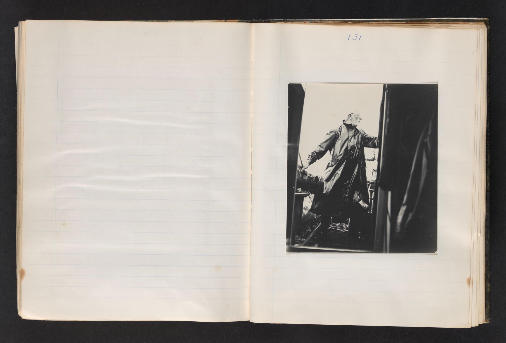 2017.0802; Logboek c.q. fotoalbum van reizen met zeeschouw Grutto (II) in Nederland, Duitsland en Denemarken, 1973-1974; logboek