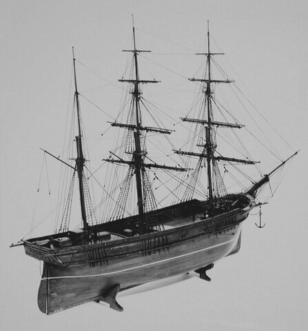 A.0061(03); Model van de bark Gebroeders Houtman; scheepsmodel