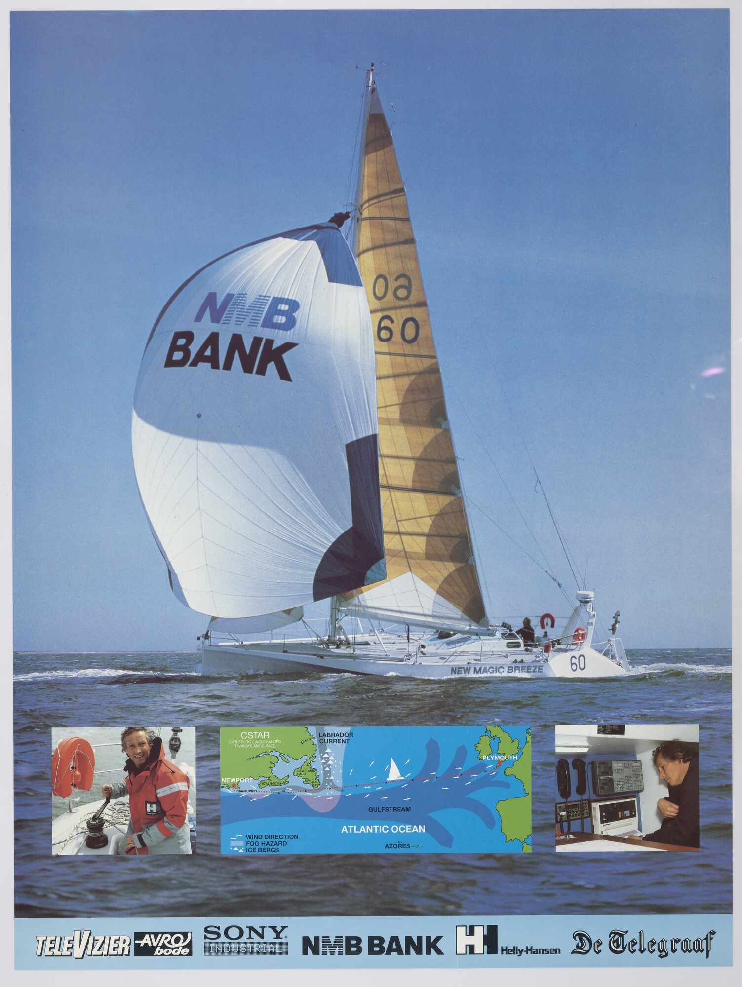 1989.1060; De Carlsberg Singlehanded Transatlantic Race, 1989; affiche