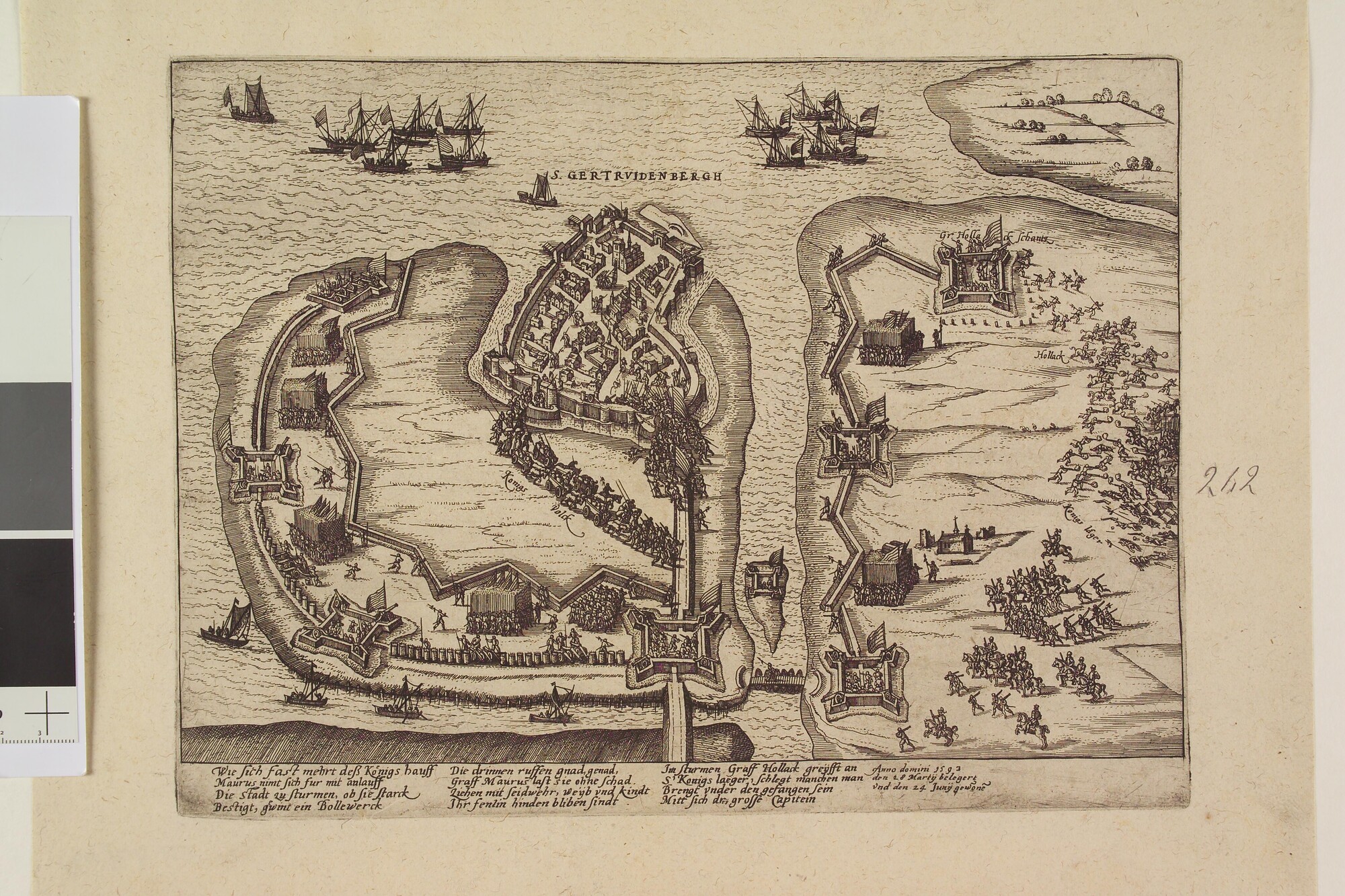 A.0145(027)304; Geertruidenberg door de Staten ingenomen, 24 juni 1593; prent