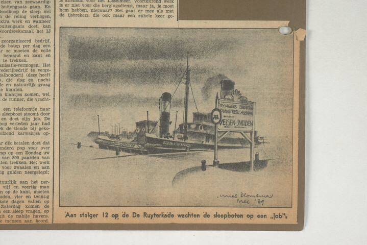 2001.1755; Omslag met vele foto's en knipsels van meest bergingsactiviteiten door Reederij v/h Gebroeders Goedkoop te Amsterdam in de periode 1929 / 1949; omslag