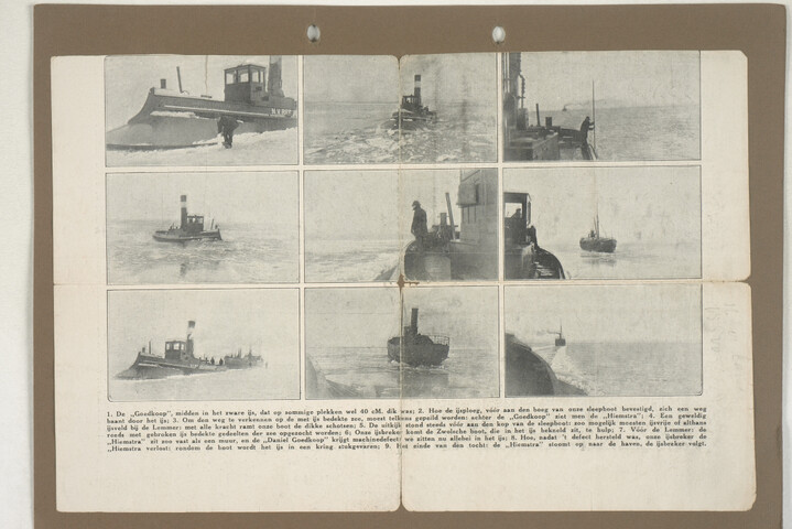 2001.1755; Omslag met vele foto's en knipsels van meest bergingsactiviteiten door Reederij v/h Gebroeders Goedkoop te Amsterdam in de periode 1929 / 1949; omslag