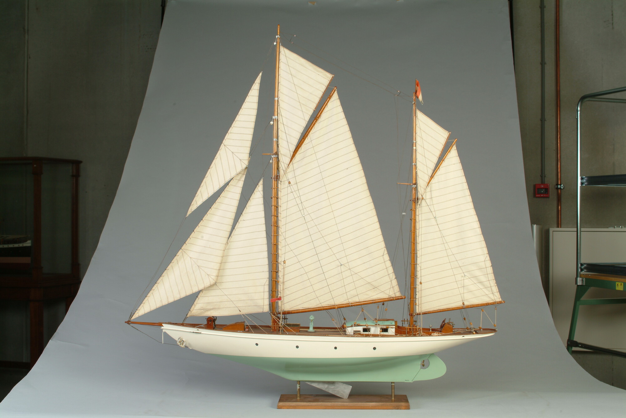S.4773; Model van het kitsjacht Frida; scheepsmodel