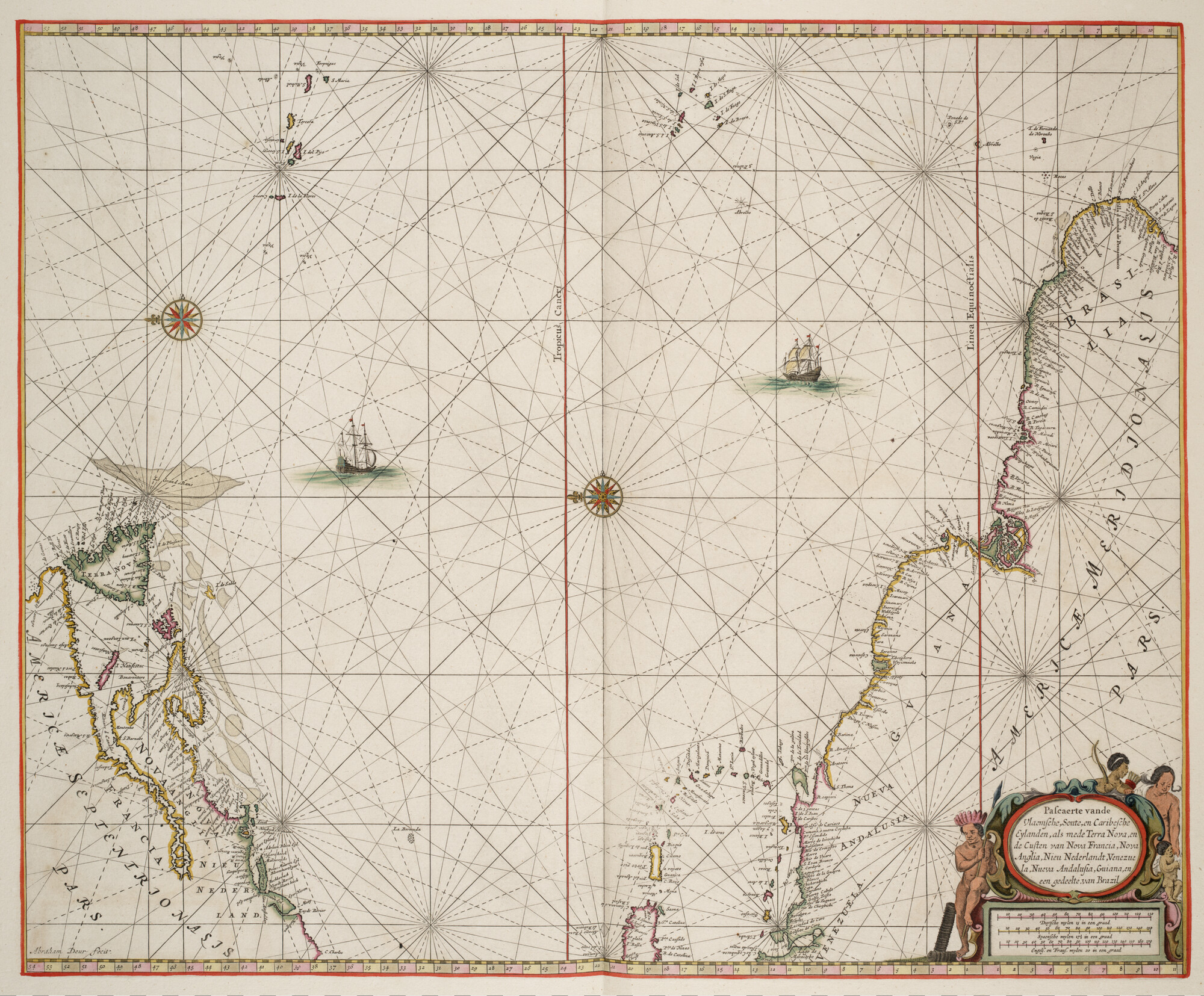 S.1034(17) [kaart 034]; Zeekaart van het westelijk deel Atlantische Oceaan; zeekaart