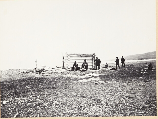 A.0123(05)08; Kooldruk van glasnegatief van de Vierde Noordpoolreis van de Willem Barents in 1881; fotoreportage