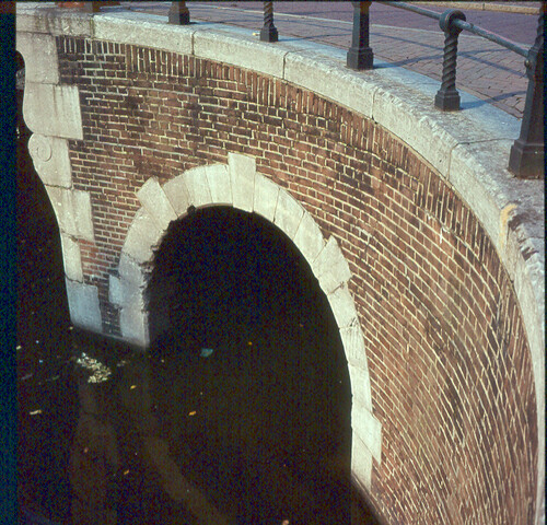S.9100(0978); Stadsgezicht in Amsterdam; diapositief