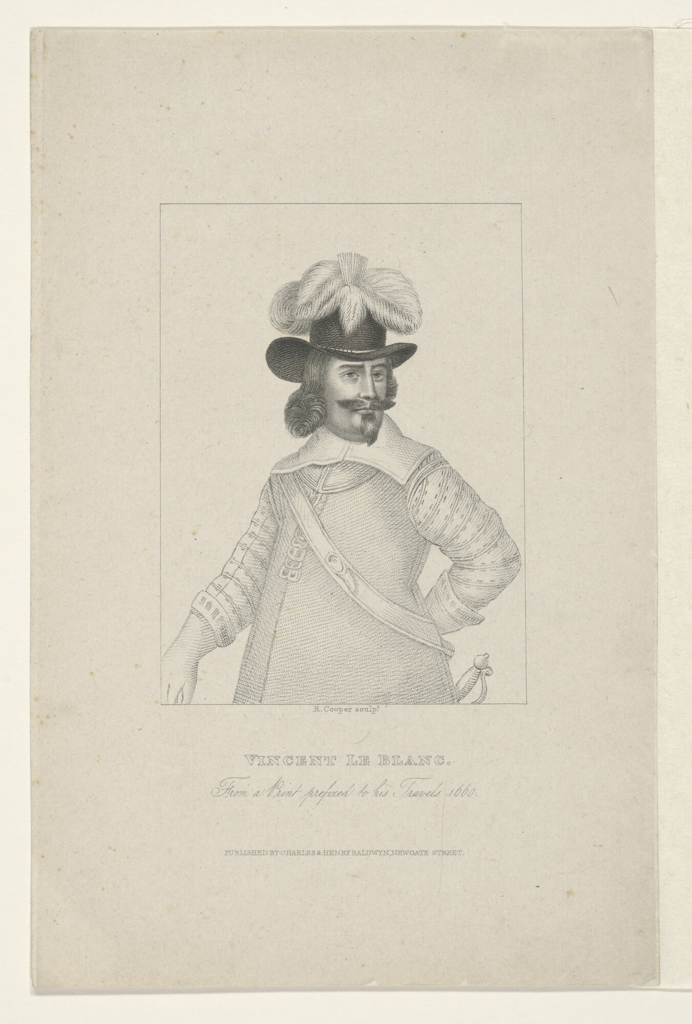A.0075(070); Portret van Vincent Le Blanc; prent