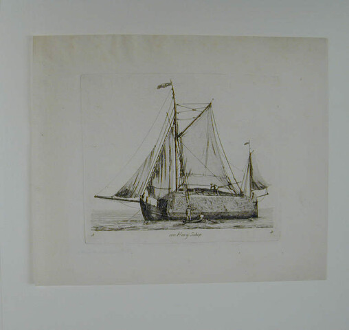 A.0149(0066); Prent van een hooischip; prent