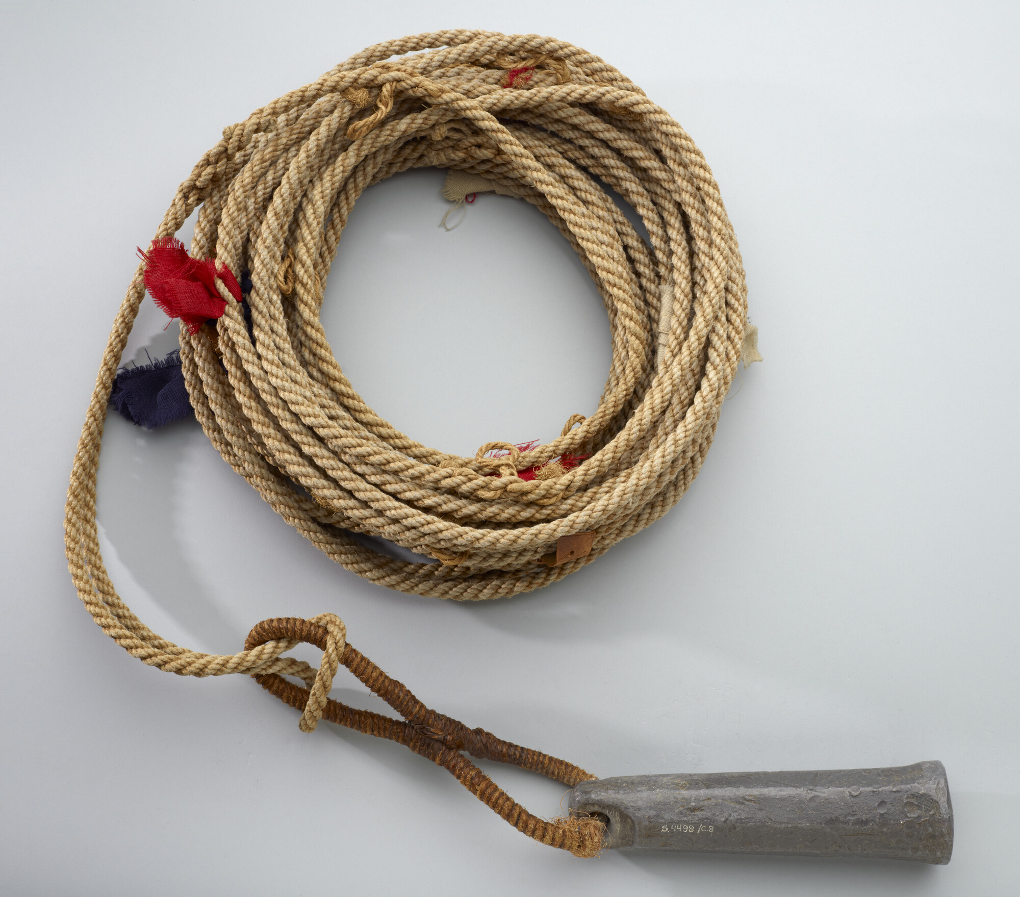 S.4498(08); Handlood van 6 kg met gemerkte lijn; lood