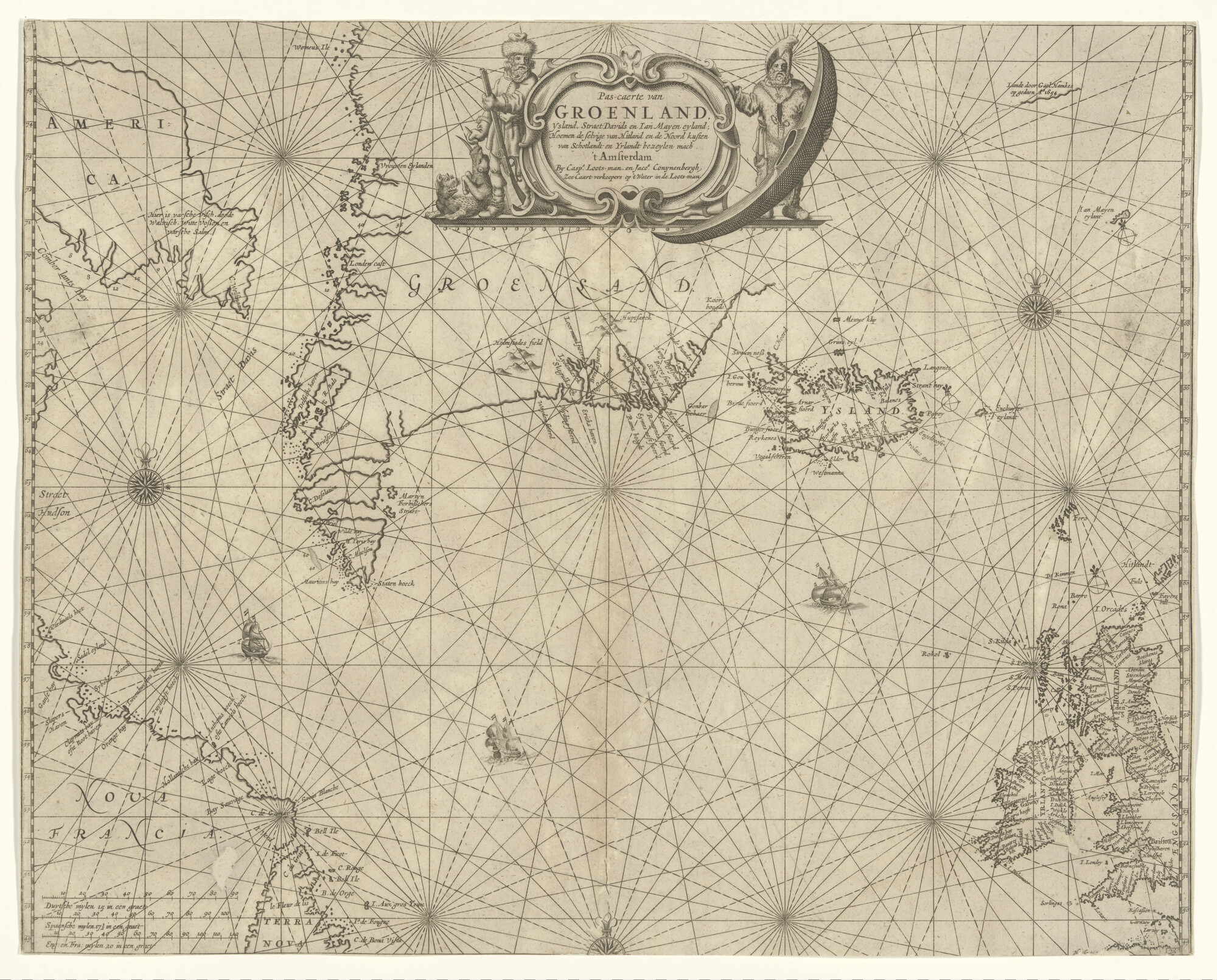 S.1072(02)19; Zeekaart van het noordelijk deel van de Atlantische Oceaan; zeekaart