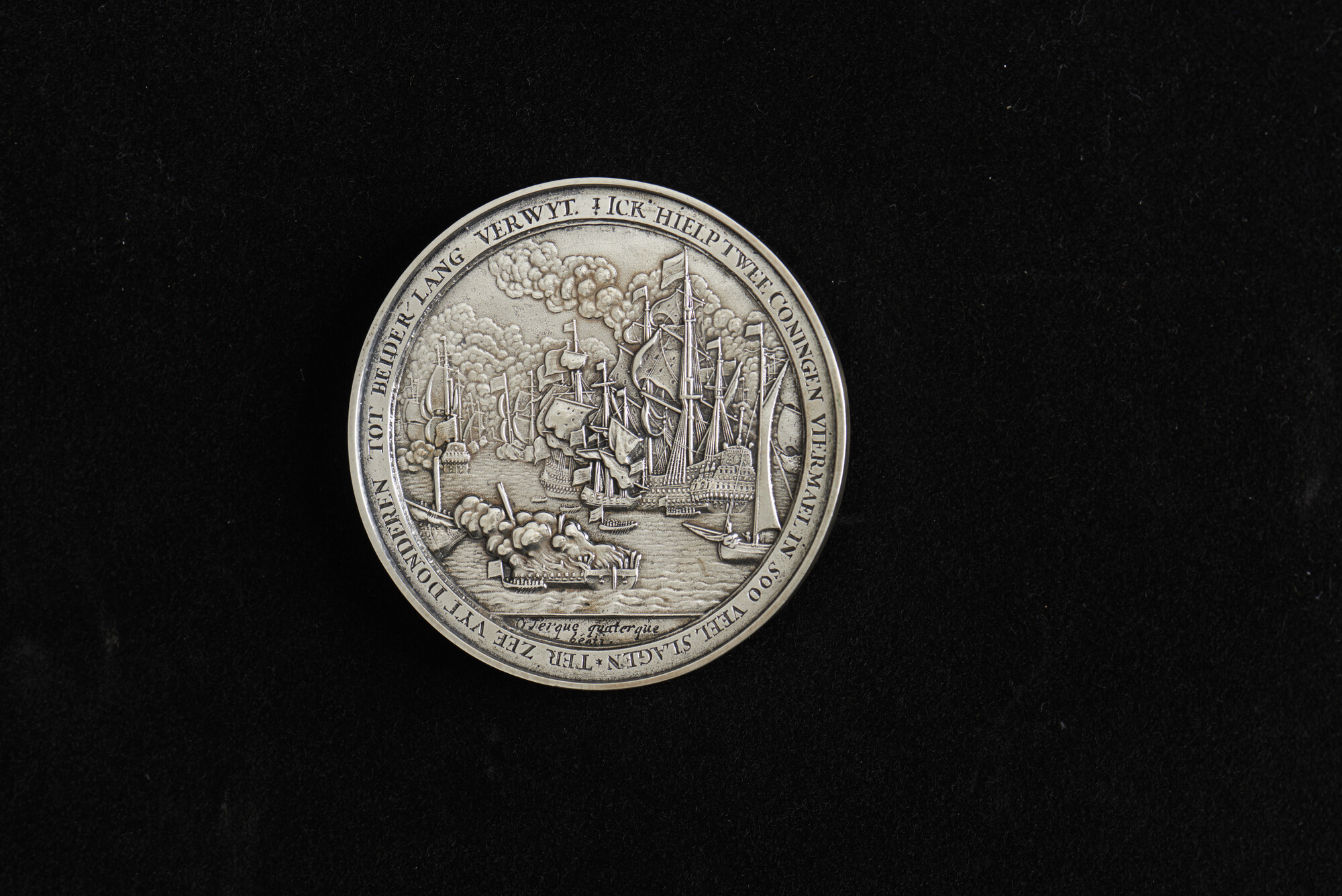 S.0831; Penning op het sneuvelen van jonkheer David Sweerts tijdens de Slag bij Kijkduin, 1673; penning