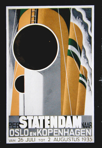 1994.4737; Het passagiersschip ss. 'Statendam' van de Holland Amerika Lijn, 1935; affiche