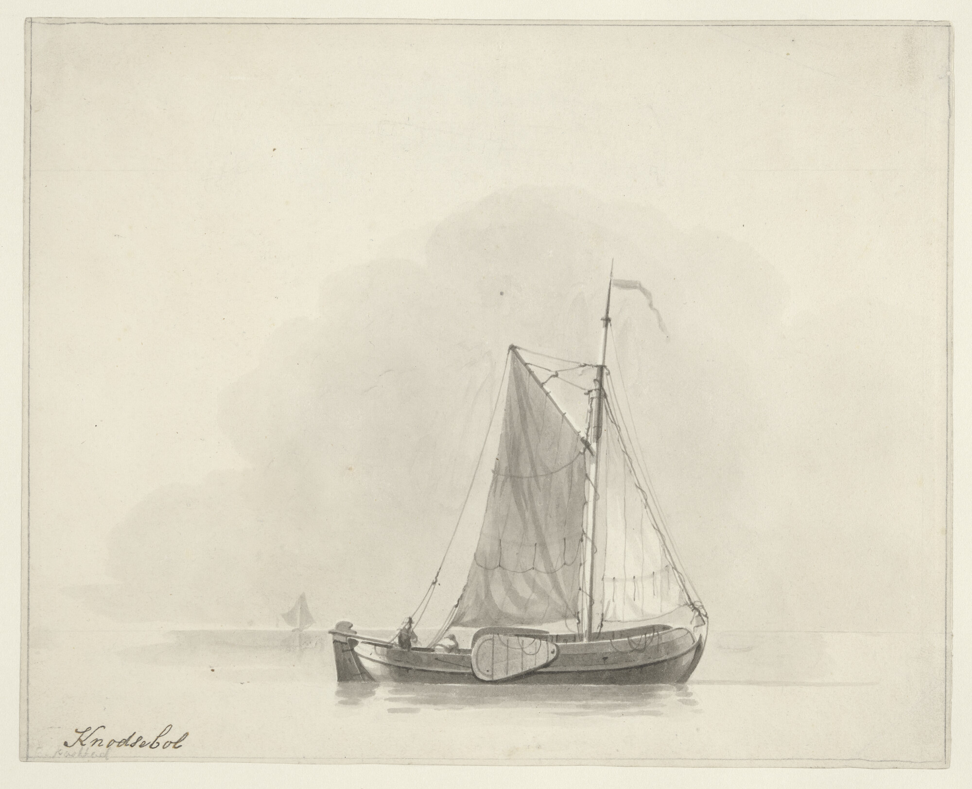 A.0149(0612); Tekening van een knodsebol; tekening