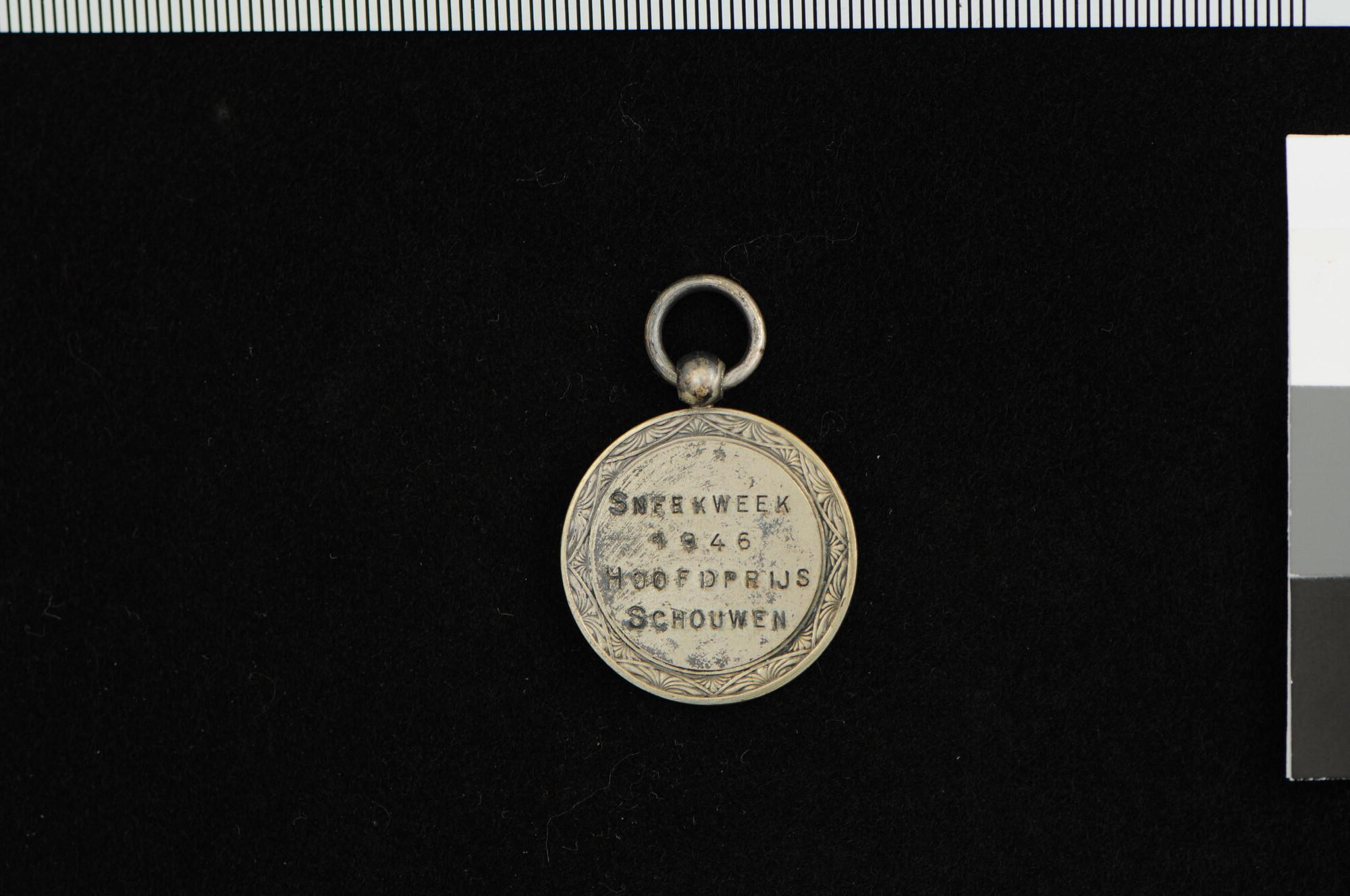 1995.6238; Prijspenning van de Sneekweek, uitgereikt aan F.F. Atsma, 1946; prijspenning